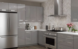 Ontario High Gloss Metallic kitchen cabinets 409-large