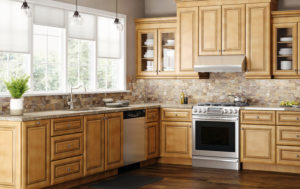 Kitchen cabinet design Lancaster Toffee Glaze